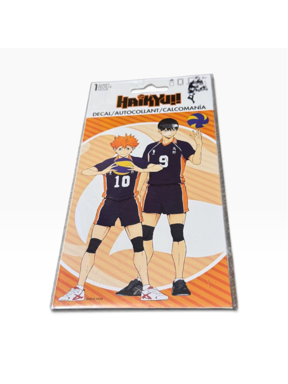 Y2k SandyLion Haikyu!! Decal Sticker One Size Orange and Black Anime Manga